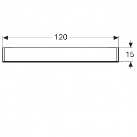 Дзеркальна шафка Geberit Option з підсвічуванням трьохдверний 500.207.00.1