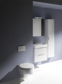 Дзеркальна шафка Laufen Base 60 см петлі зліва з підсвічуванням МДФ/ДСП білий матовий H4027511102601