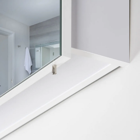 Зеркальный шкафчик Мойдодыр Руна 54х72 см ДСП белый мат 00-0007552