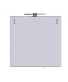 Дзеркальна шафка Мийдодир Руна 70х72 см з LED-світильником ДСП білий мат 00-0008228