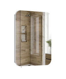 Зеркальный шкафчик Мойдодыр Сорренто 49,2х70,5 см ДСП белый мат 00-0008767