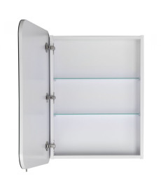 Зеркальный шкафчик Мойдодыр Сорренто 59х70,5 см ДСП белый мат 00-0006318