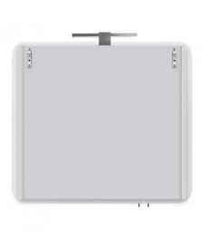 Зеркальный шкафчик Мойдодыр Сорренто 80х70,5 см с LED-подсветкой ДСП белый мат 00-0008258