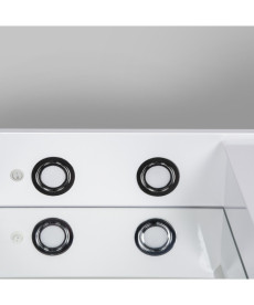 Зеркальный шкафчик Мойдодыр СТ-60 62х76 см с LED-подсветкой ДСП белый глянец 00-00004089