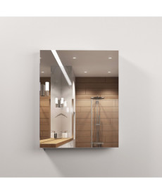 Дзеркальна шафка Мийдодир ЗШ-54х72 см ДСП білий мат 00-00000374