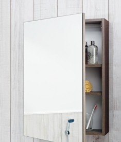 Дзеркальний шафка підвісна Jika Deep однокамерний правий / лівий золотий дуб H4541634343411