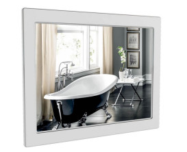 Зеркало для ванной Аквародос Беатриче 100х80 см белый патина хром АР000000909