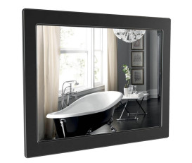 Зеркало для ванной Аквародос Беатриче 80х80 см черный патина хром АР000000924