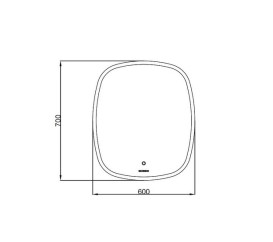 Зеркало для ванной Аквародос Callisto 60x70 см sensor с LED-подсветкой АР000102685