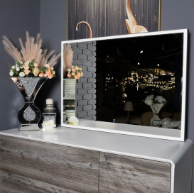 Дзеркало для ванної кімнати Аквародос Donato 100х70 см sensor з підсвічуванням білий АР000113305