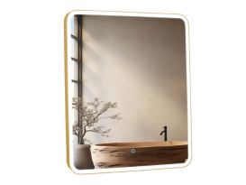 Зеркало для ванной Аквародос Donato 60х70 см sensor с LED-подсветкой золото АР000113300