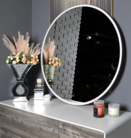 Дзеркало для ванної кімнати Аквародос Лоренцо black D-100 sensor з LED-підсвічуванням чорний АР000112800