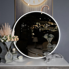 Дзеркало для ванної кімнати Аквародос Лоренцо black D-50 sensor з LED-підсвічуванням золото АР000113280