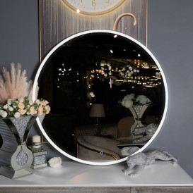 Зеркало для ванной Аквародос Лоренцо black D-70 sensor с LED-подсветкой золото АР000113281