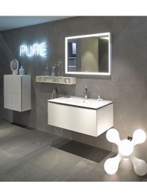 Дзеркало для ванної Duravit L-Cube 100х70 см з підсвічуванням LC738200000