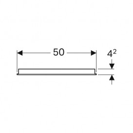 Зеркало для ванной Geberit Option 50x65 с подсветкой 500.581.00.1