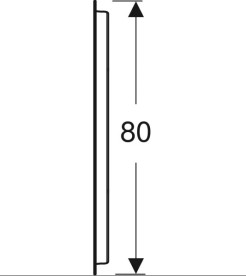 Зеркало для ванной Geberit Option Oval  60х80 см с косвенной подсветкой 502.800.00.1