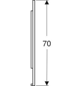 Дзеркало для ванної Geberit Option Plus Square 120х70 з прямим та непрямим підсвічуванням чорний матовий/алюміній анодований 502.785.14.1