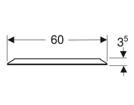 Зеркало для ванной Geberit Option Round ⌀60 см с прямой и косвенной подсветкой 502.797.00.1