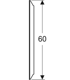 Зеркало для ванной Geberit Option Round ⌀60 см с прямой и косвенной подсветкой 502.797.00.1