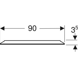 Зеркало для ванной Geberit Option Round ⌀90 см с прямой и косвенной подсветкой 502.799.00.1