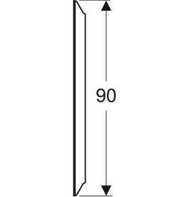 Зеркало для ванной Geberit Option Round ⌀90 см с прямой и косвенной подсветкой 502.799.00.1