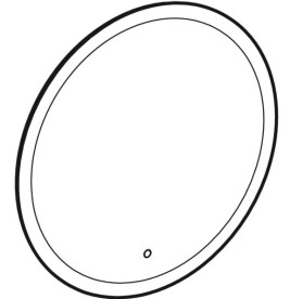 Зеркало для ванной Geberit Option Round ⌀90 см с прямой и косвенной подсветкой 502.799.00.1