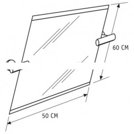 Дзеркало для ванної Hatria Autonomy з регулюванням нахилу Y1BB01