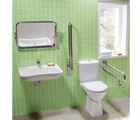 Зеркало для ванной Jika Universum регулируемое нержавеющая сталь H3897170030001