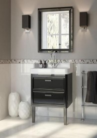 Зеркало для ванной Kerama Marazzi Pompei 60х75 см черный PO.mi.60\BLK