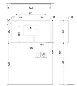Дзеркало для ванної кімнати Kludi Luma 120х68,2 см з підсвічуванням 17SP0800