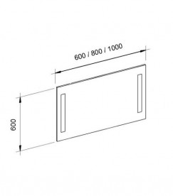 Зеркало для ванной Marsan Alexis 60х60 см с LED подсветкой Alexis60х60