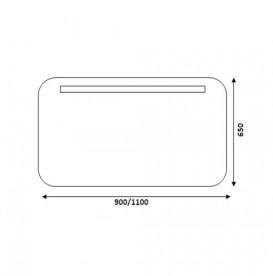 Зеркало для ванной Marsan Brigitte 65х90 см с LED подсветкой Brigitte65х90