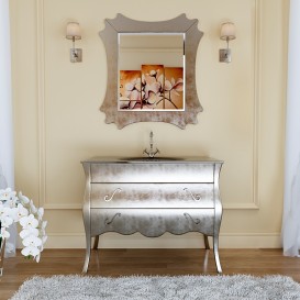 Зеркало для ванной Marsan Dianne 94х104 см серебро Dianne94х104silver