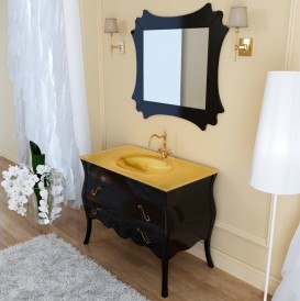 Зеркало для ванной Marsan Dianne 94х104 см черный Dianne94х104black