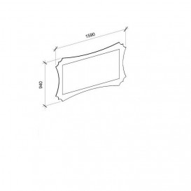 Зеркало для ванной Marsan Dianne 94х159 см белый Dianne94х159white