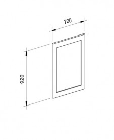 Зеркало для ванной Marsan Jacqueline 92х70 см белый/золото Jacqueline92х70whiteg