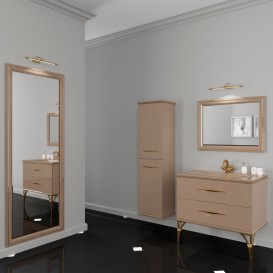 Дзеркало для ванної Marsan Kassandre 87х67 см капучино Cassandre87х67cappuccino