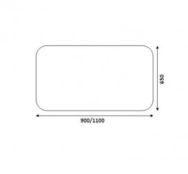 Зеркало для ванной Marsan Marshall 65х110 см с LED подсветкой Marshall65х110