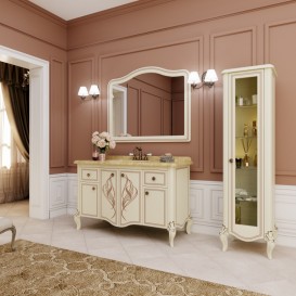 Дзеркало для ванної Marsan Melissa 100х125 см слонова кістка Melissa100х125ivory