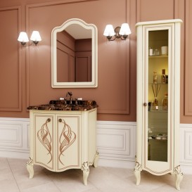 Дзеркало для ванної Marsan Melissa 100х70 см слонова кістка Melissa100х70ivory