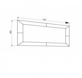 Дзеркало для ванної Marsan Michele 80х160 см капучино Michele80х160cappuccino