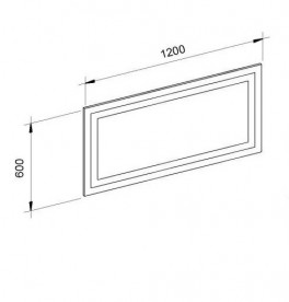 Зеркало для ванной Marsan Monique 60х120 см с LED подсветкой Monique60х120