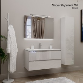 Дзеркало для ванної Marsan Nikolet 70х90 см зі світильником 60 см Nikolet70х90