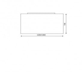 Дзеркало для ванної Marsan Nikolet 75х130 см зі світильником 100 см Nikolet75х130