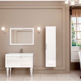 Дзеркало для ванної Marsan Patricia 100х70 універсальне білий Patricia100х70белый