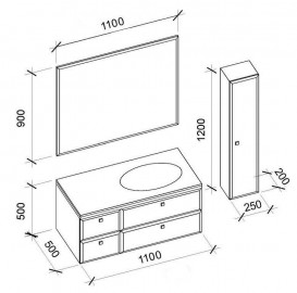 Дзеркало для ванної Marsan Shantal 90х110 см з LED підсвічуванням SHANTAL90Х110