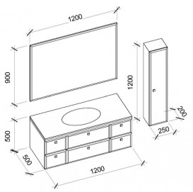 Зеркало для ванной Marsan Shantal 90х120 см с LED подсветкой SHANTAL90Х120