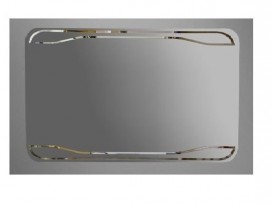 Дзеркало для ванної настінне Kerasan Waldorf 100x70 прямокутний з підсвічується рамою 740601