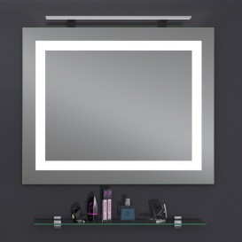 Дзеркало для ванної Sanwerk Lava Квадра 90х65 см з LED-підсвіткою ZL0000162